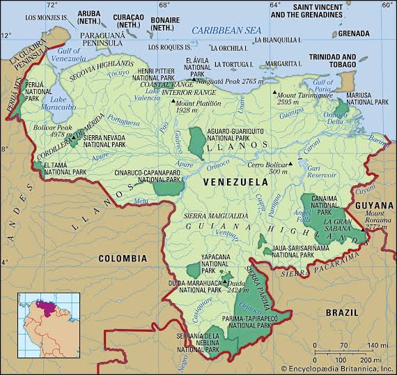 Venezuela Country Map